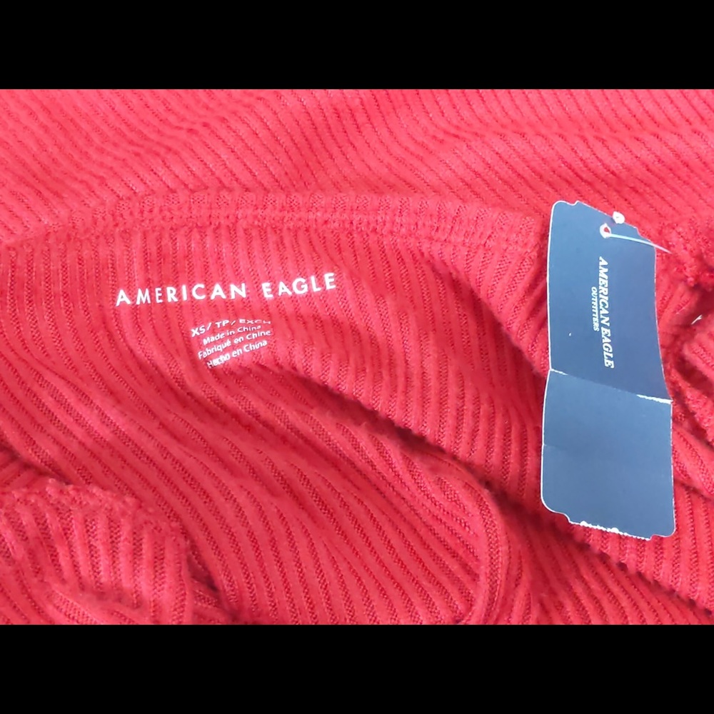 2x👯‍♀️Host Pick⚡️American Eagle Oversized V Neck Tee - Picture 12 of 16
